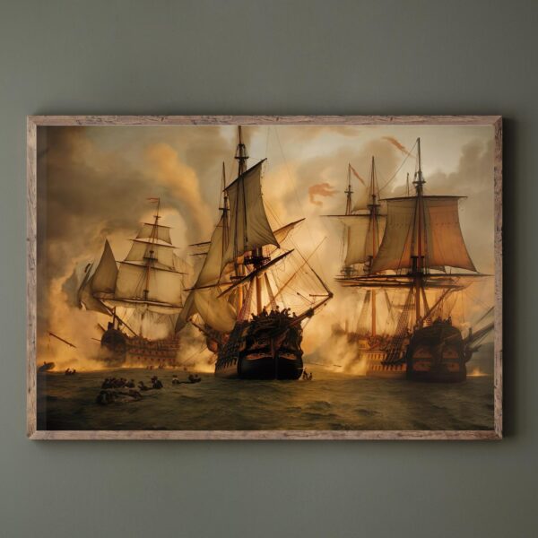 Battle of Trafalgar Painting