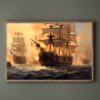 Battle of Trafalgar Painting