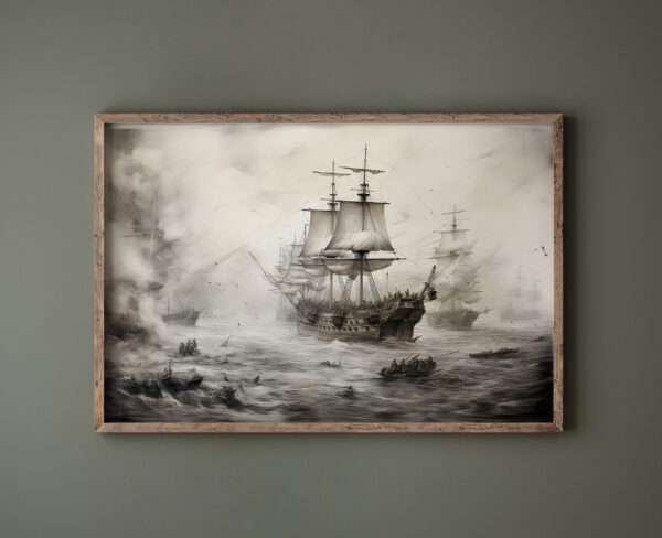 Battle of Trafalgar Pencil Sketch