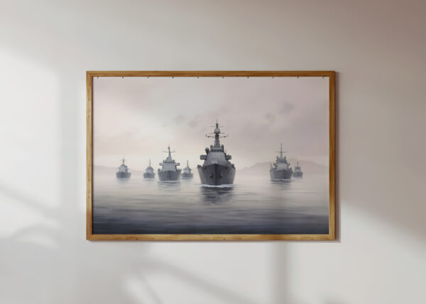 Naval Warship Print